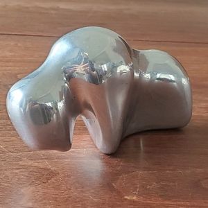 Vintage 70s Hoselton Canada Aluminum Buffalo Bison Sculpture #318